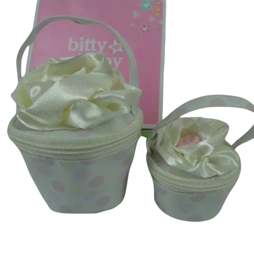 Bitty Baby American Girl Doll Cupcake Doll & Girl Purses Polka Dots Reti…